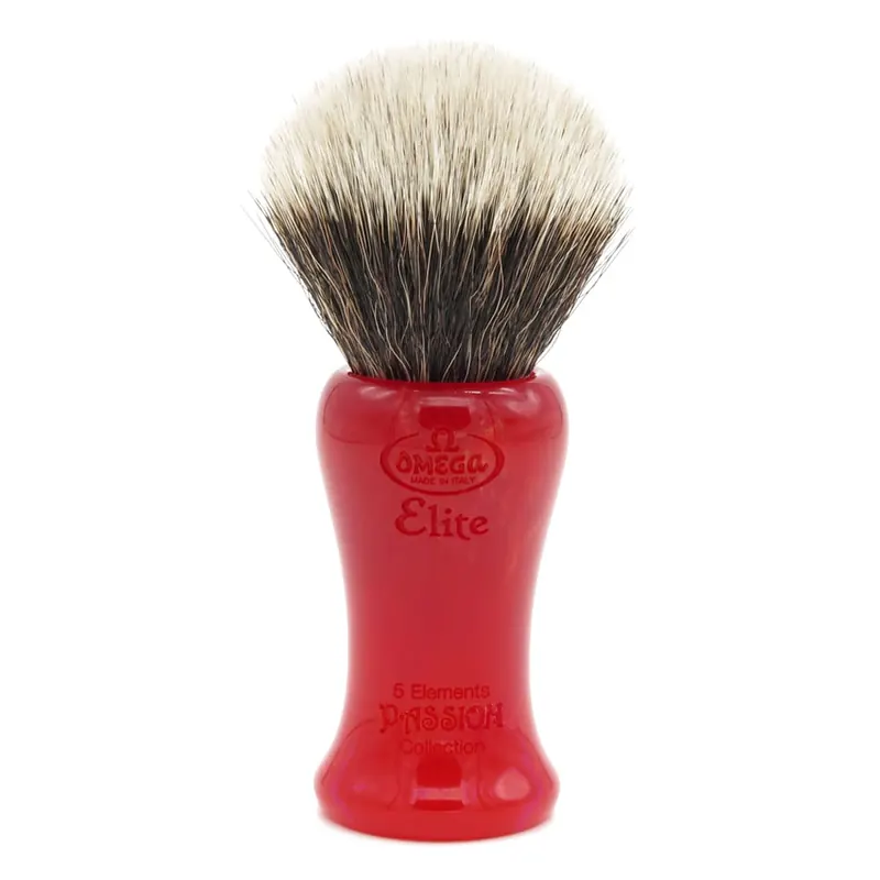 Omega pennello da barba sintetico Elite PASSION serie 5 elementi