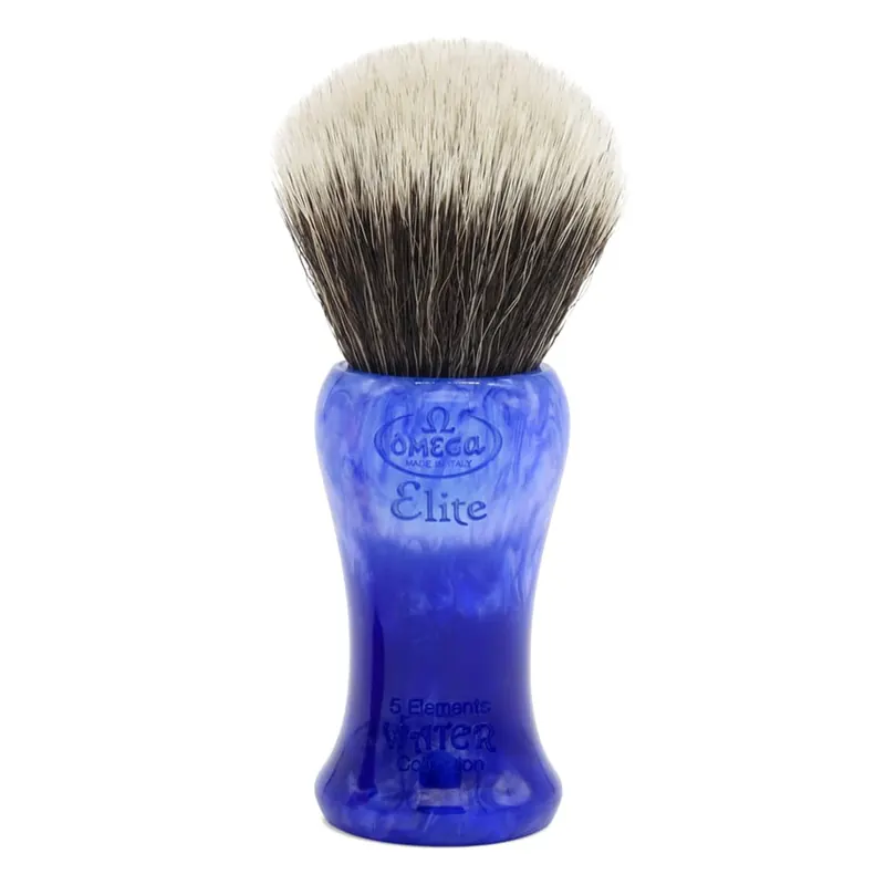 Omega pennello da barba sintetico Elite WATER serie 5 elementi