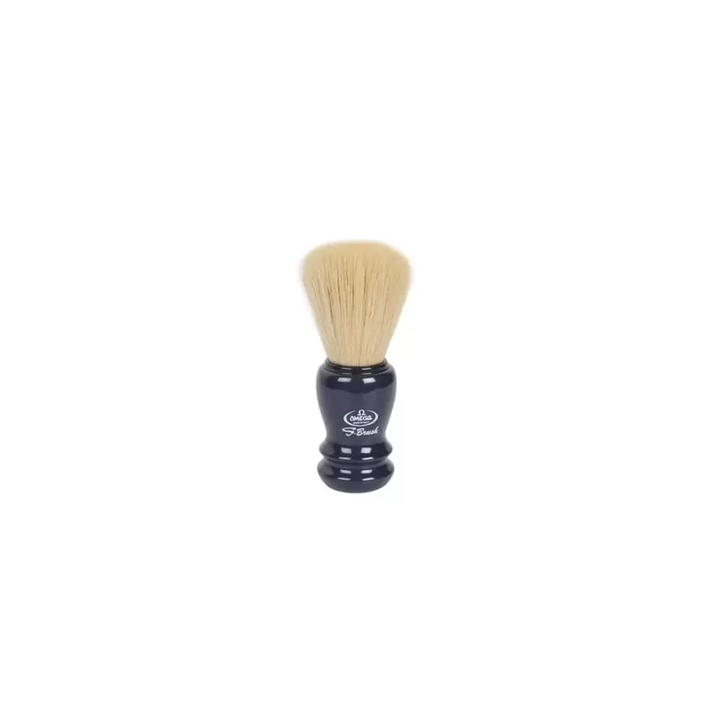 Omega Synthetic Fiber Blue Handle Shaving Brush
