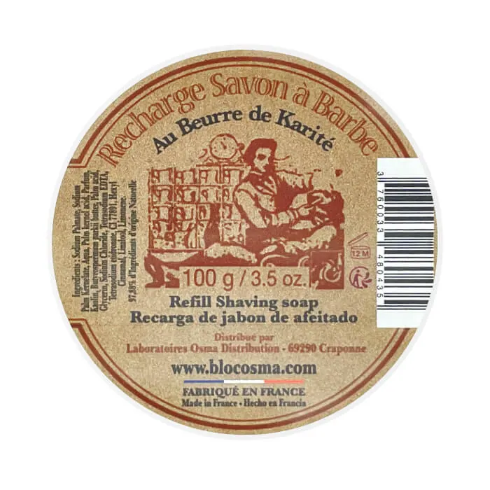Osma sapone da barba con burro di karite refill 100gr
