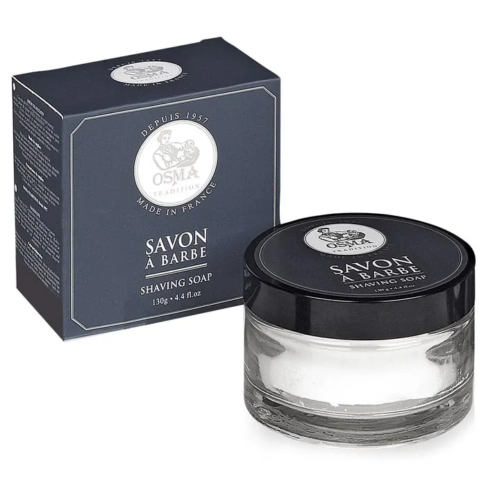 Osma sapone da barba in ciotola di vetro 130gr