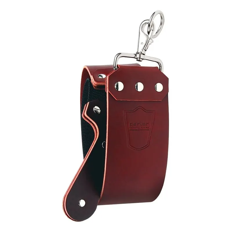 Parker coramella da affilatura con manico in pelle marrone