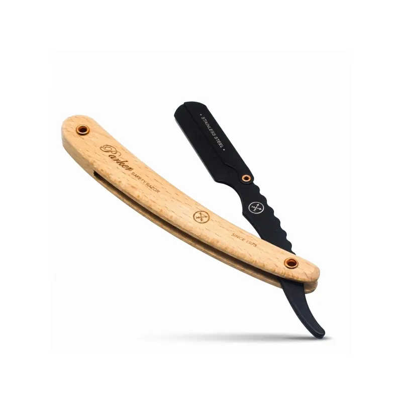 Parker SRP Stainless Steel Barber Razor Wood