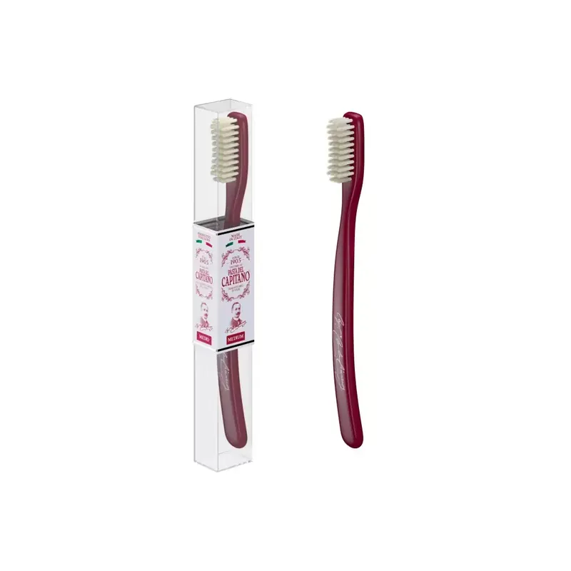 Pasta del Capitano 1905 Medium Nylon Toohbrush Red