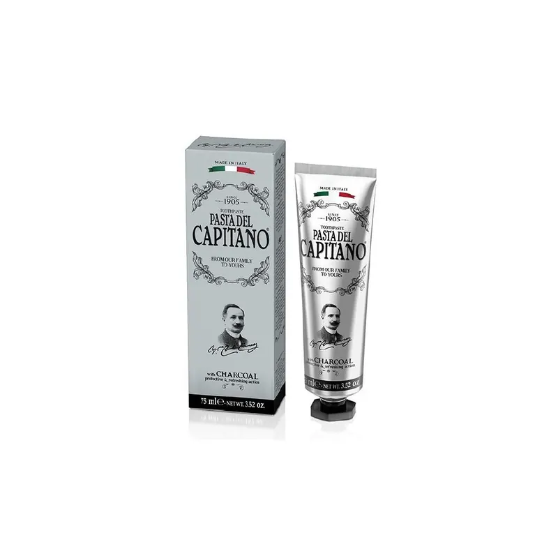Pasta del Capitano 1905 Toohpaste Charcoal 75ml