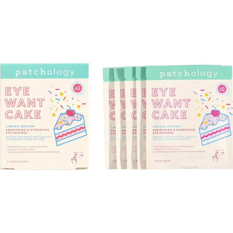 Patchology Eye Want Cake Smoothing & Hydrating Eye Patches, 5 paia