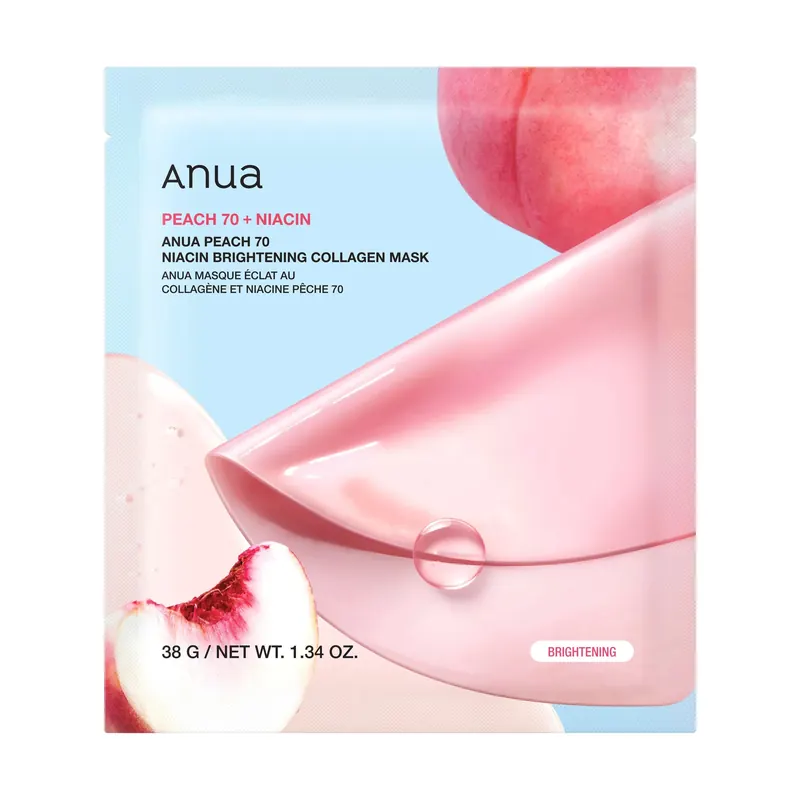 PEACH 70+ NIACIN Brightening Collagen Mask ANUA | Pinalli