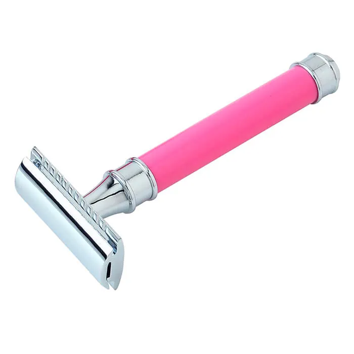 Pearl Shaving rasoio di sicurezza A-141 manico fucsia guardia chiusa