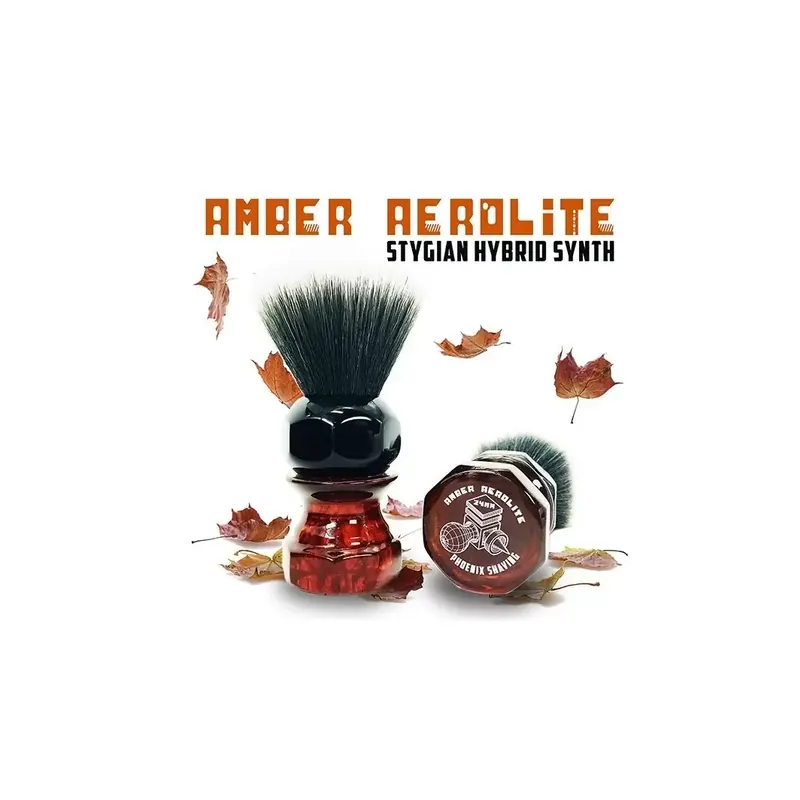 Phoenix Artisan Accoutrements Amber Aerolite 24mm Shaving Brush