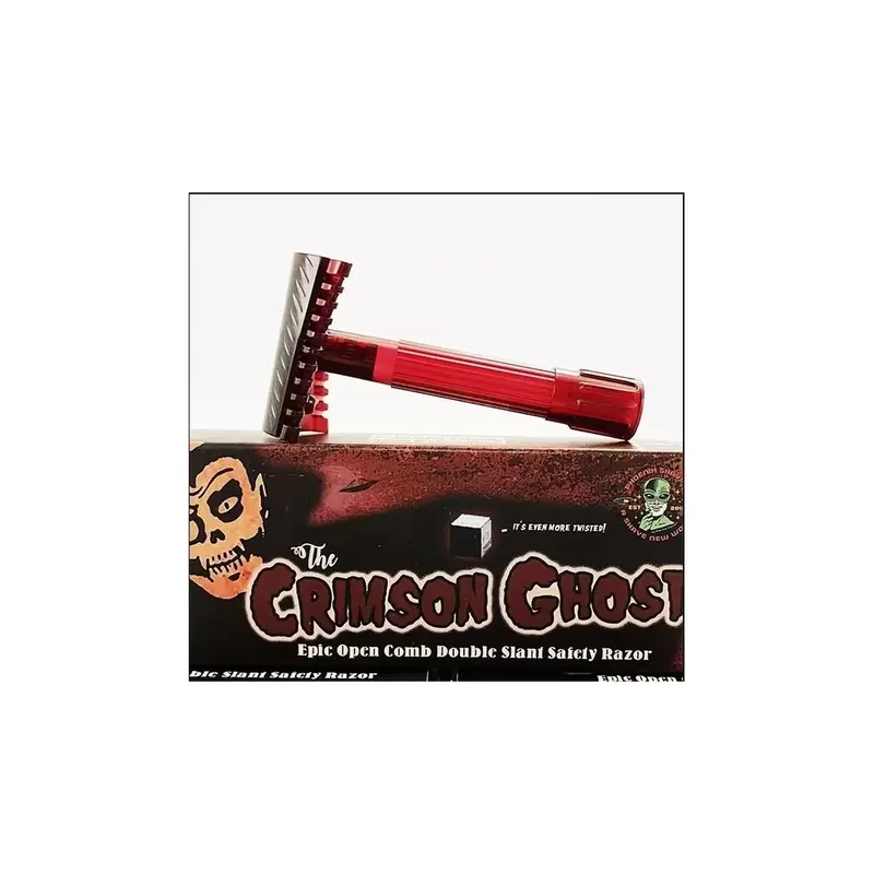 Phoenix Artisan Accoutrements Crimson Ghost Open Comb Double Slant Safety Razor