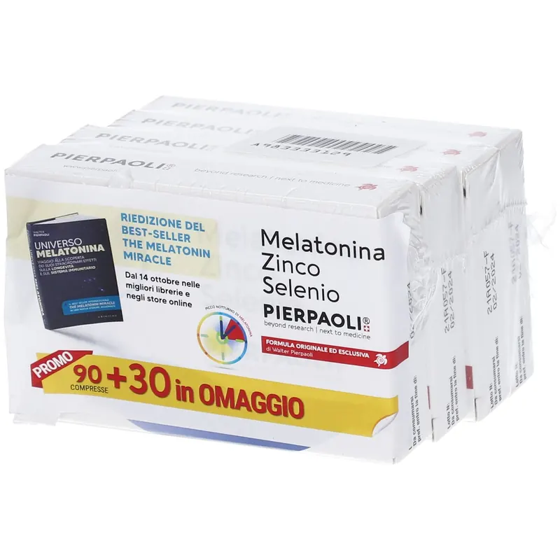 PIERPAOLI® Melatonina Zinco Selenio 90 + 30 omaggio