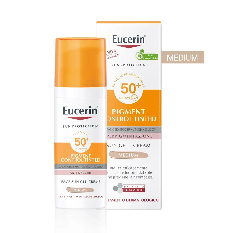 Pigment Control Tinted Face Sun Gel-Creme SPF50+ EUCERIN | Pinalli