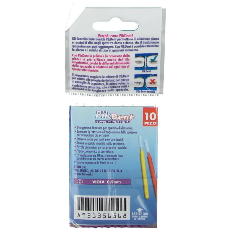 PikDent® Viola 0,5 mm Scovolini Interdentali