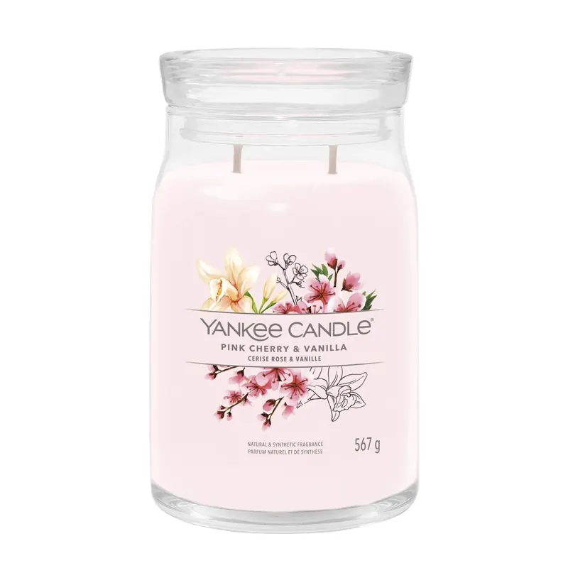 Pink Cherry & Vanilla LARGE YANKEE CANDLE | Pinalli