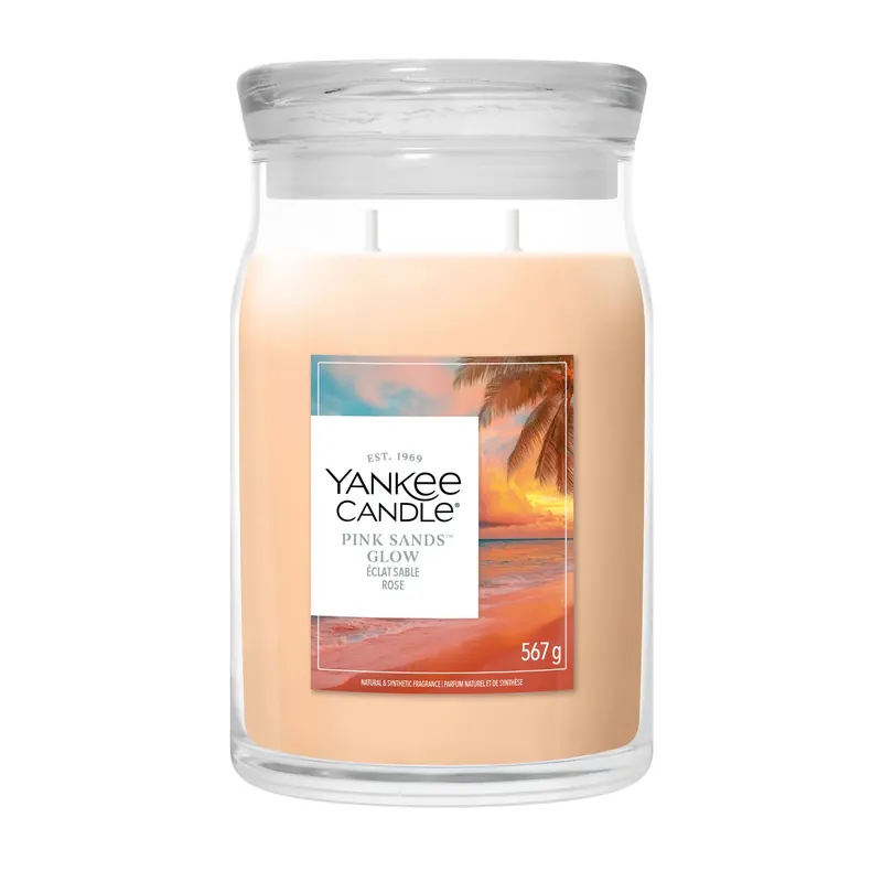 Pink Sands Glow LARGE YANKEE CANDLE | Pinalli