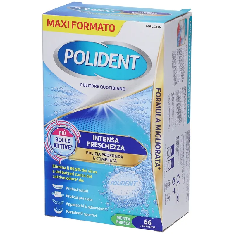 Polident Intensa Freschezza Pulitore Protesi Dentale 4 in 1