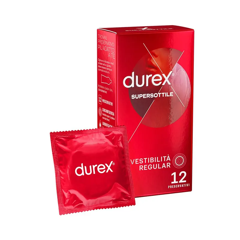 Preservativi Durex Supersottile 12 Pezzi