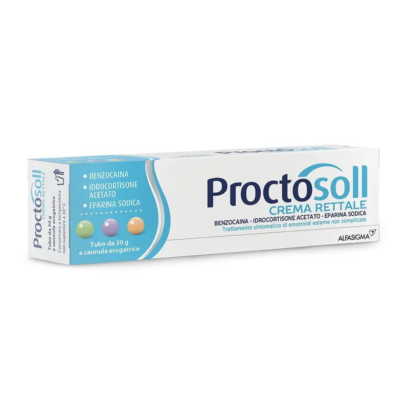 Proctosoll Crema Rettale per Emorroidi con Benzocaina
