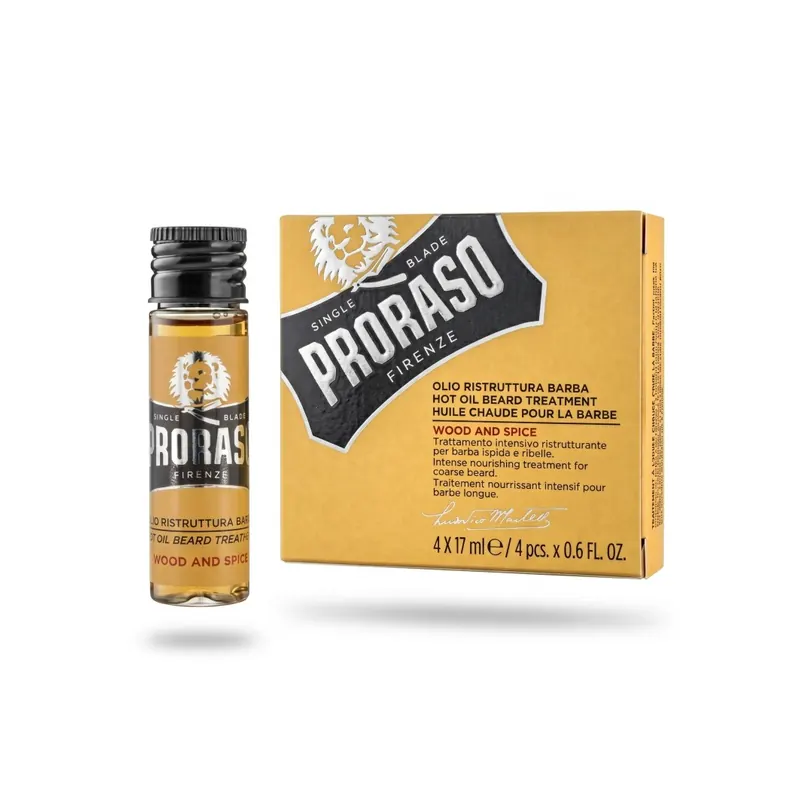 Proraso Beard Hot Oil 30ml (4 pcs x 17 ml.)