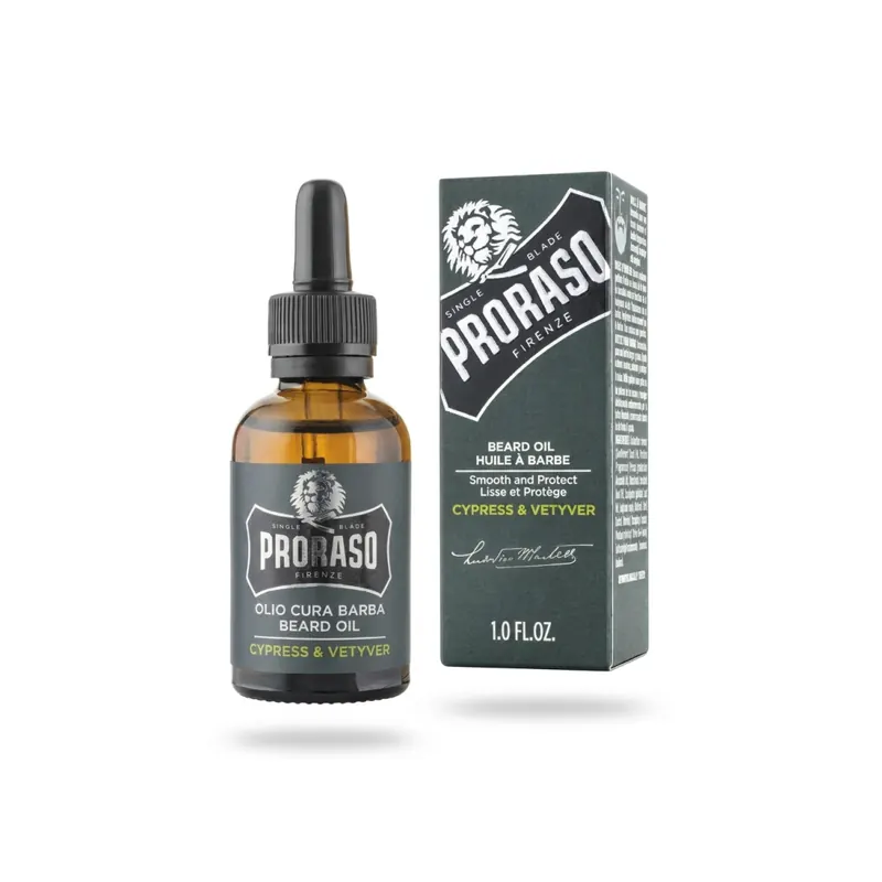 Proraso Cypress and Vetiver Beard Oil 30ml.