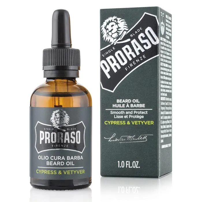 Proraso olio da barba Cypress & Vetyver 30ml