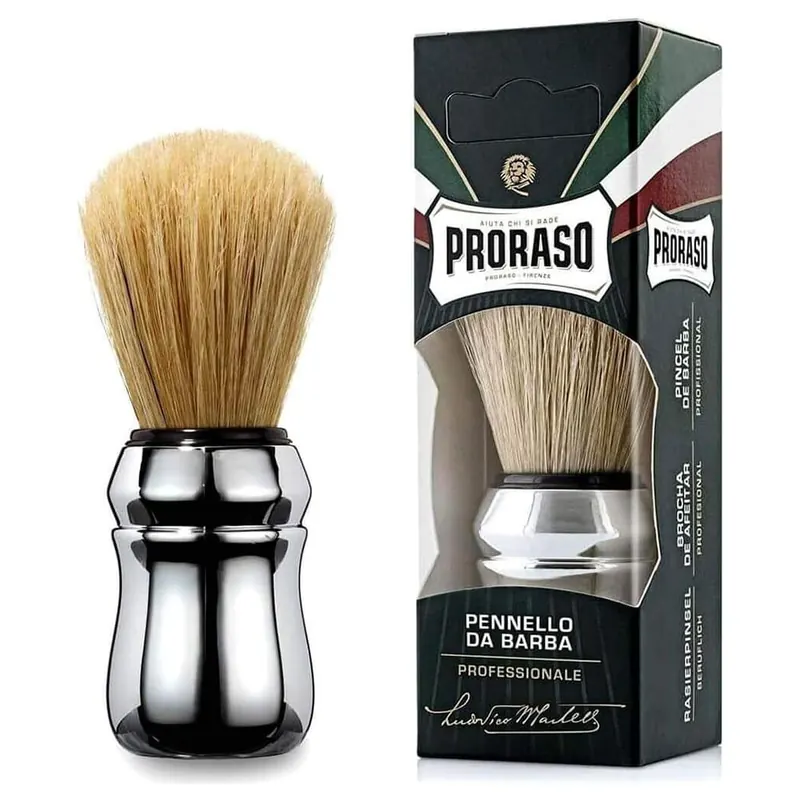 Proraso pennello da barba in pura setola