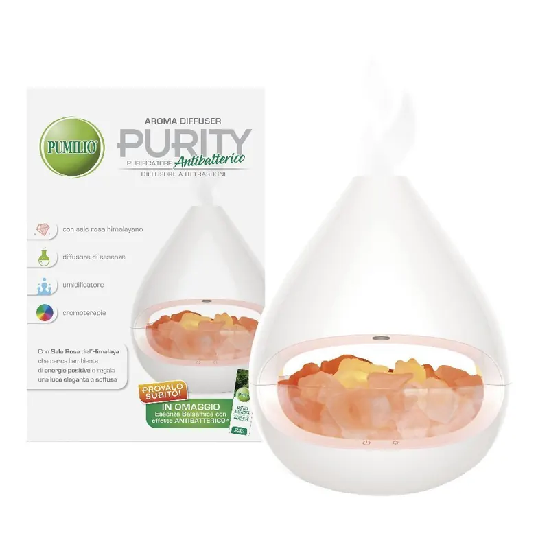 Pumilio® Aroma Diffuser Purity Purificatore Antibatterico + Essenza Balsamica in Omaggio