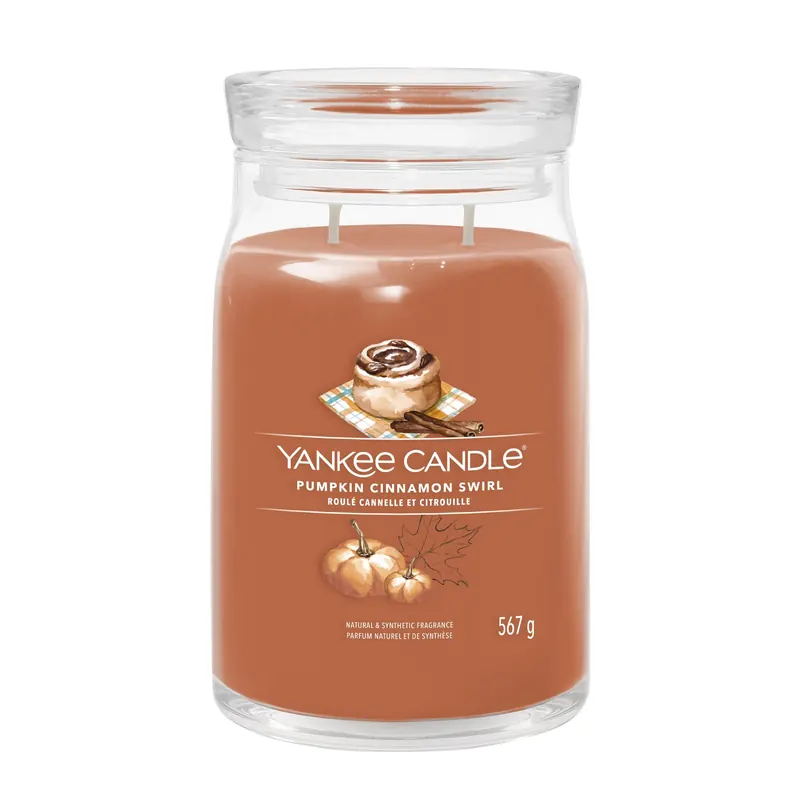 Pumpkin Cinnamon Swirl LARGE YANKEE CANDLE | Pinalli
