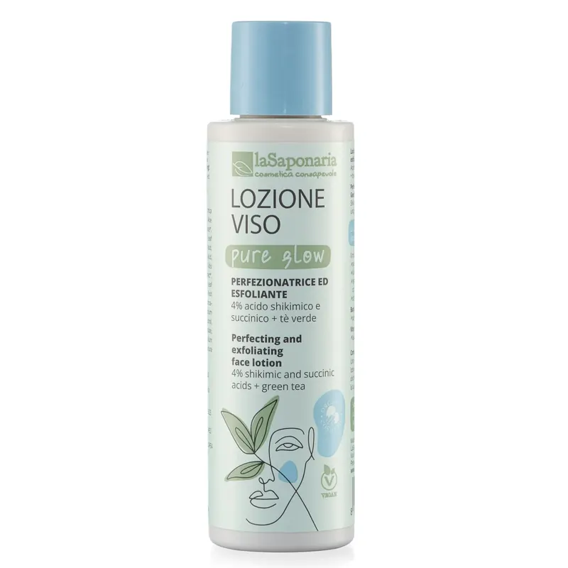 Pure Glow lozione viso perfezionatrice ed esfoliante LA SAPONARIA | Pinalli