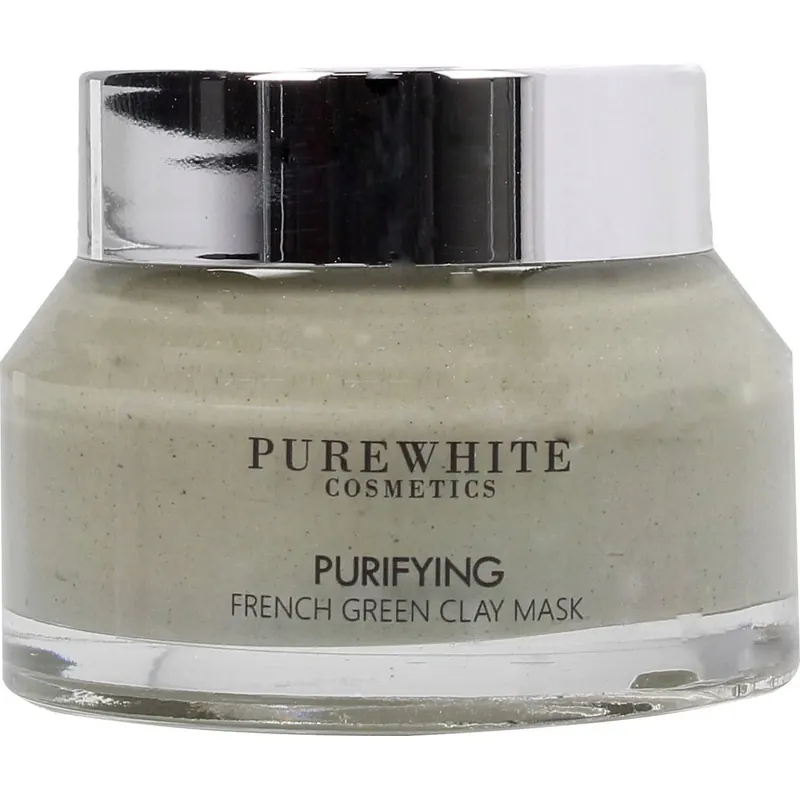 Pure White Cosmetics Purifying French Green Clay Mask, 50 ml