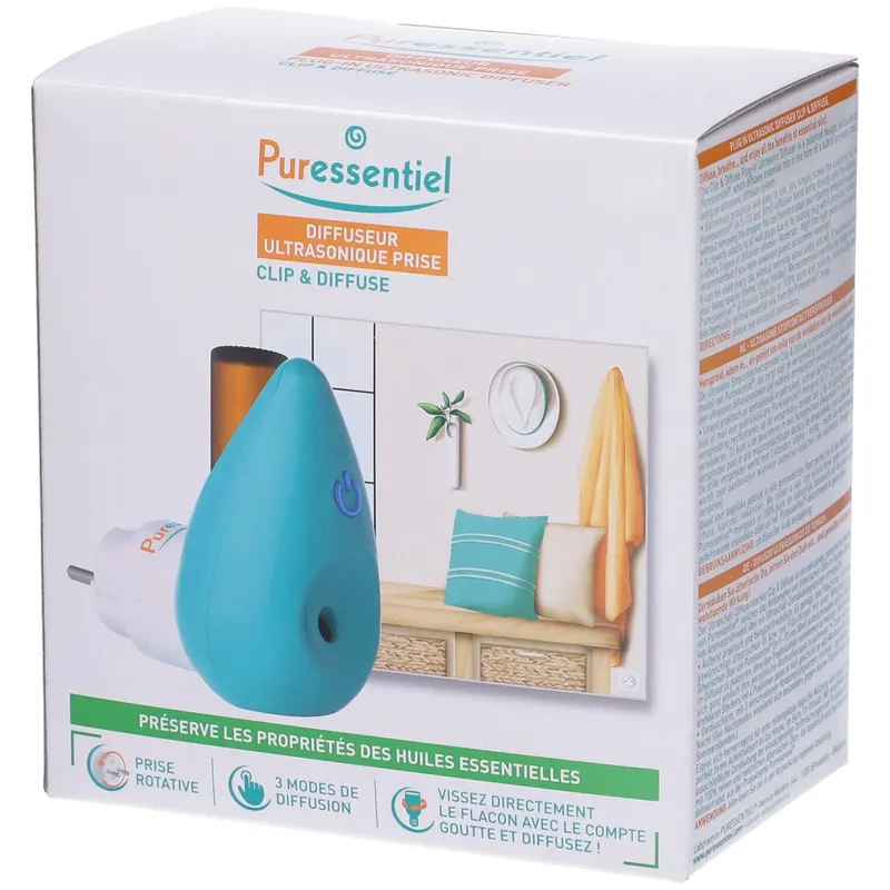 Puressentiel® Diffusore per Oli Essenziali a Presa Clip & Diffuse