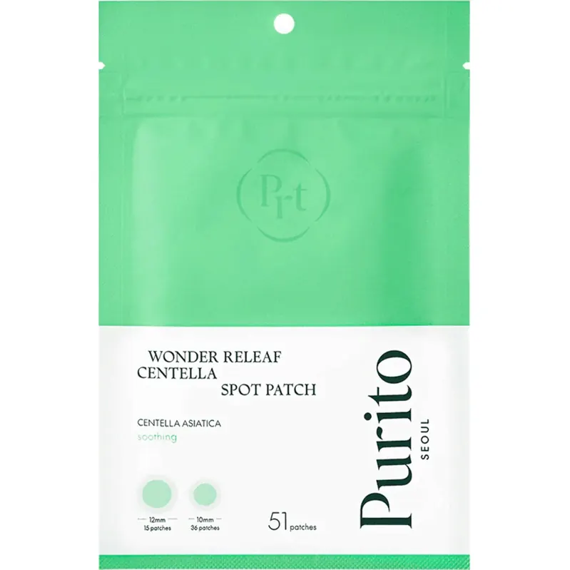 PURITO Wonder Releaf Centella Spot Patch, 51 pezzi