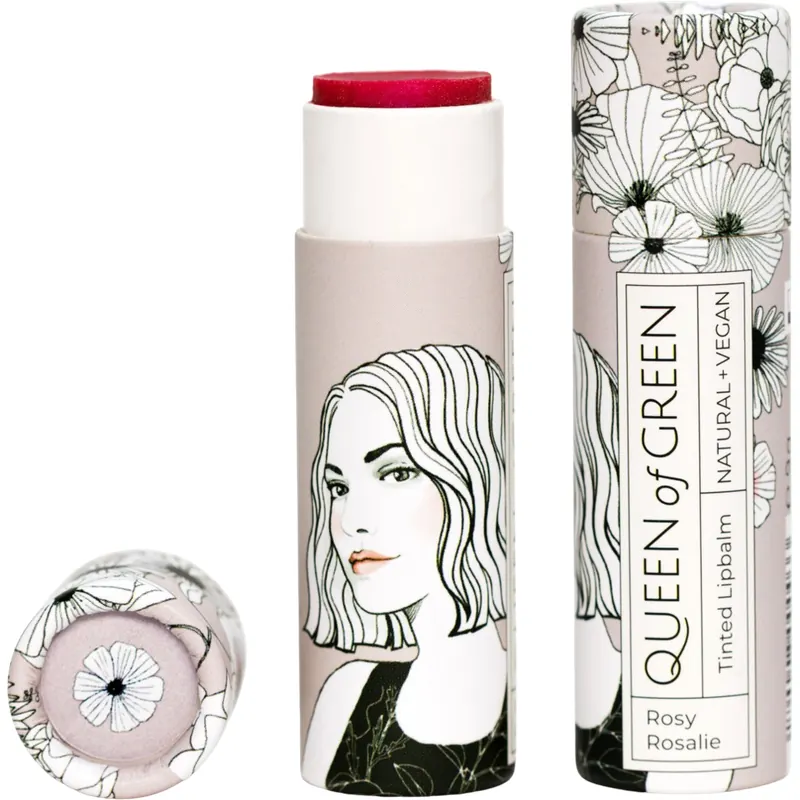 Queen of Green Rosie Rosalie Tinted Lip Balm, 9 g