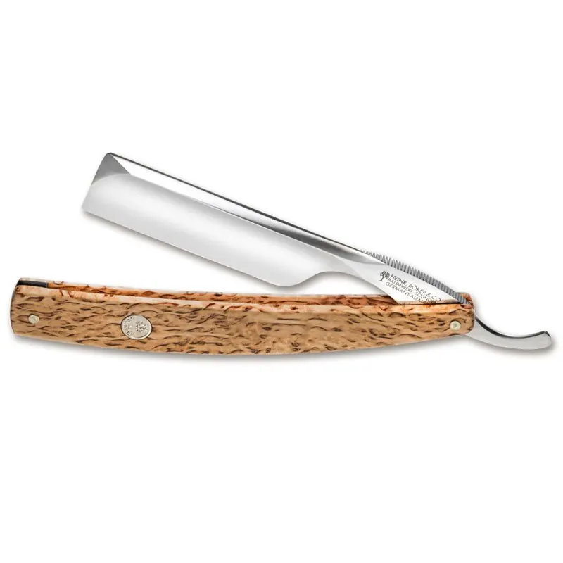 Rasoio Boker The Celebrated Curly Birch 6/8 – Punta quadrata
