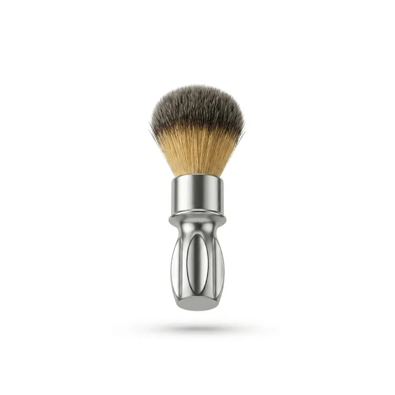RazoRock 400 Original Plissoft Synthetic Shaving Brush Silver Handle