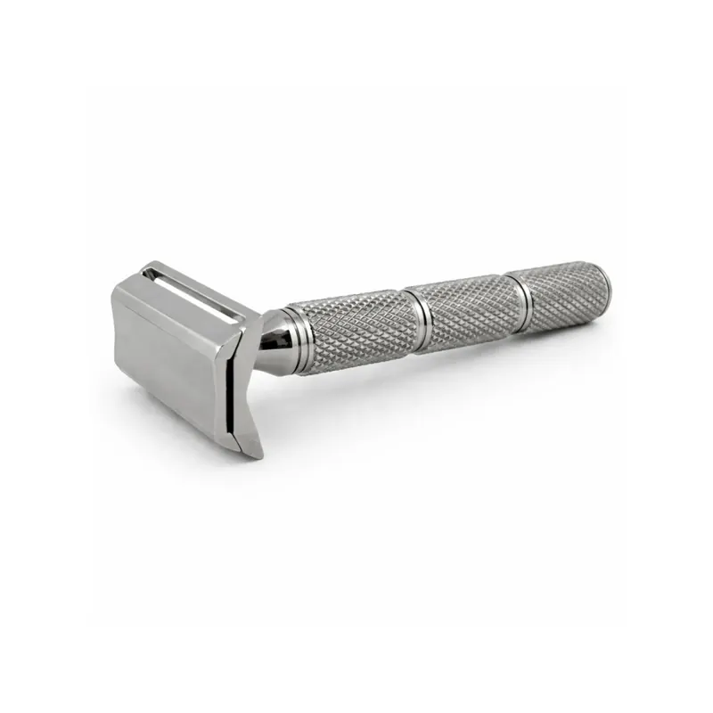 Razorock Daily Smooth + Safety Razor Super Knurl SS Handle