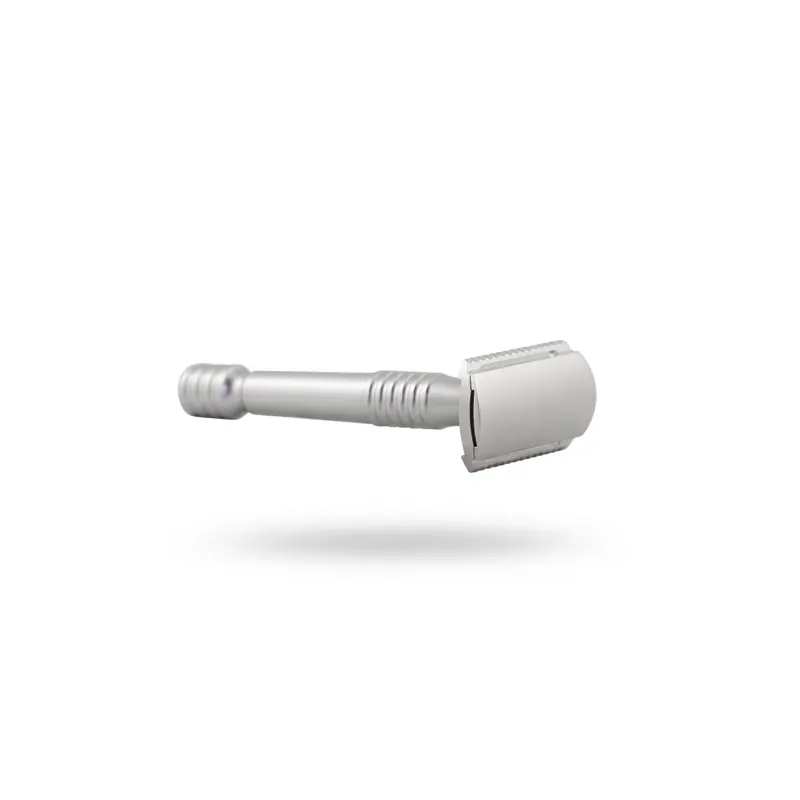 Razorock Lupo Silver Anodized Safety Razor