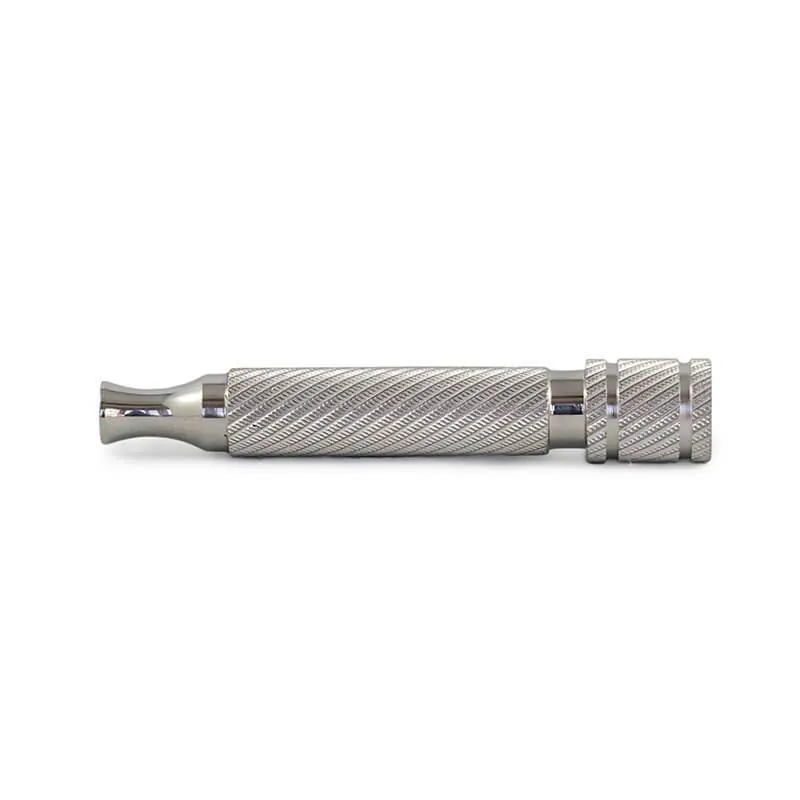 Razorock manico Barberpole in acciaio inox 316l per rasoi di sicurezza 85mm
