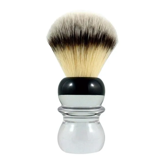 Razorock pennello da barba sintetico Plissoft BC Silvertip 24mm