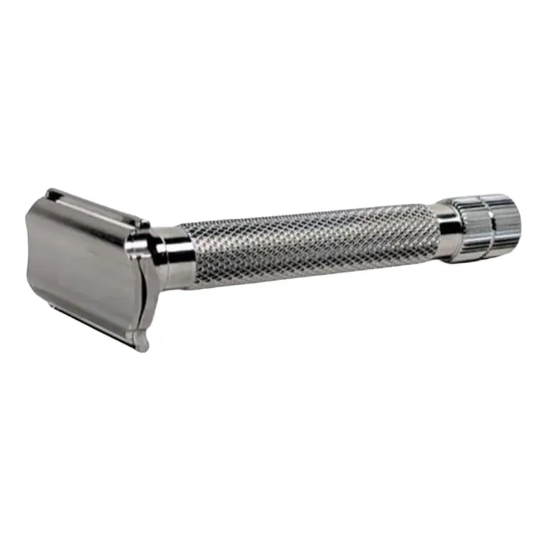 Razorock rasoio di sicurezza Recurve RC80 con manico Hollow Long HD in acciaio inossidabile