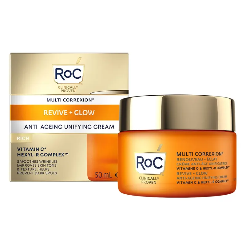 Revive + Glow Crema Viso Uniformante 50ml ROC | Pinalli
