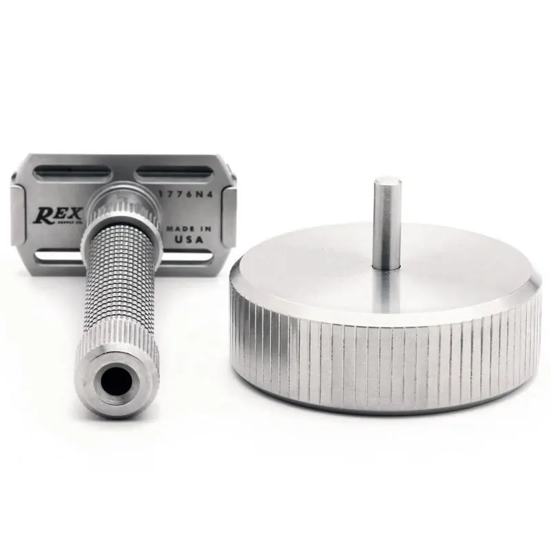 Rex base stand per rasoi di sicurezza in acciaio inox