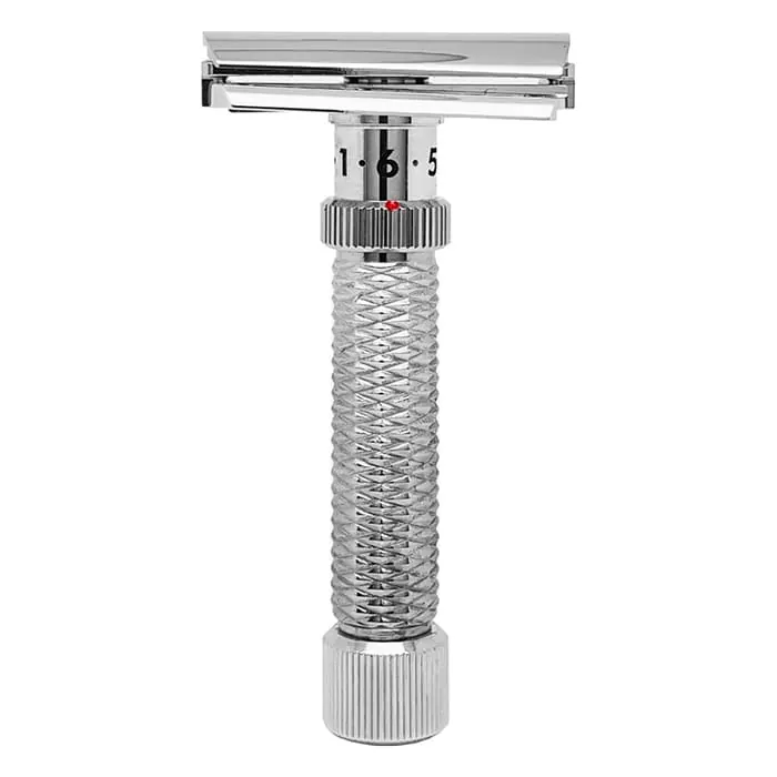 Rex Supply Co rasoio di sicurezza regolabile slant Konsul Deluxe Rhodium
