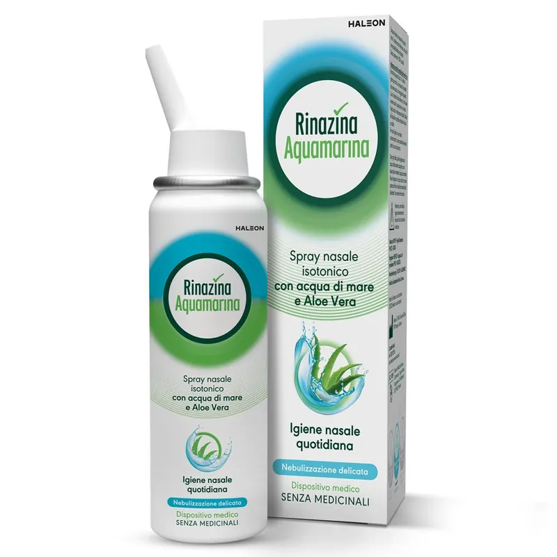 Rinazina Aquamarina Spray Nasale Isotonico Delicato, 100ml