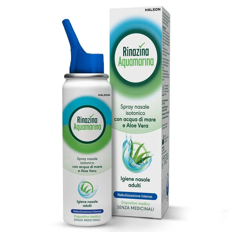Rinazina Aquamarina Spray Nasale Isotonico Intenso, 100ml