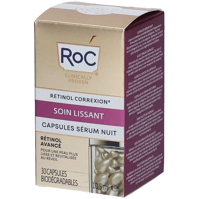 ROC RETINOL CORREXION® Line Smoothing Siero Notte in Capsule - Risparmia il 10% con il codice: roc0826