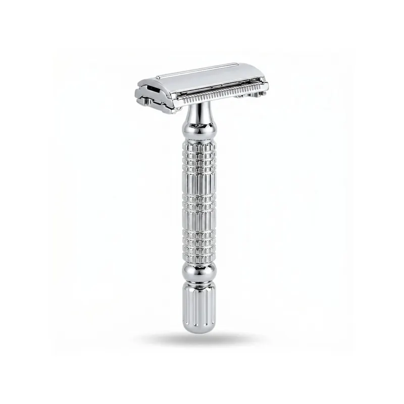 Rockwell R1 White Chrome Classic Safety Razor