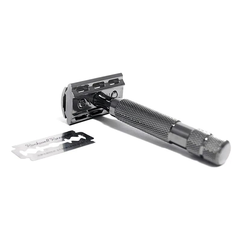 Rockwell rasoio di sicurezza 2C cromato Gun Metal