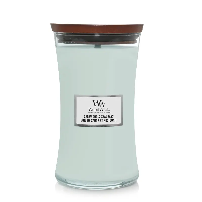 Sagewood & Seagrass LARGE WOODWICK | Pinalli