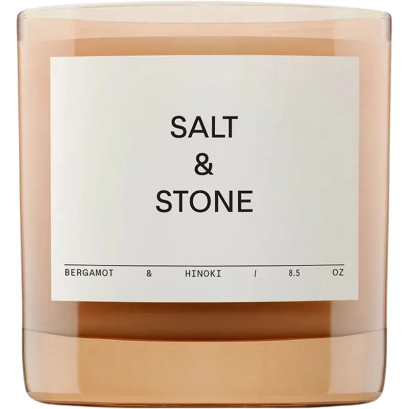SALT & STONE Bergamot & Hinoki Scented Candle, 240 g
